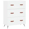 vidaXL Skř&iacute;ň highboard b&iacute;l&aacute; 69,5 x 34 x 180 cm kompozitn&iacute; dřevo