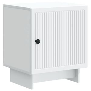 vidaXL Nočn&iacute; skř&iacute;ňka B&iacute;l&aacute; 43 x 34,5 x 50 cm Kompozitn&iacute; dřevo