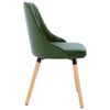 323054 vidaXL Dining Chairs 2 pcs Dark Green Velvet