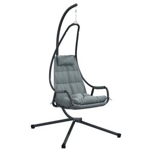 vidaXL Visej&iacute;c&iacute; křeslo ve tvaru vejce Ocel 94 x 107 x 196,5 cm