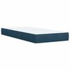 vidaXL Box spring postel s matrac&iacute; modr&aacute; 80 x 200 cm samet