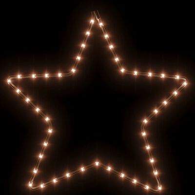 vidaXL Vánoční hvězdy se 48 teplými bílými LED 3 ks 56 cm