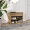 vidaXL Lavice s botníkem dub artisan 60 x 30 x 45 cm kompozitní dřevo