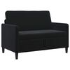 vidaXL Sofa s &uacute;ložn&yacute;m prostorem Čern&aacute; 122 x 78 x 87 cm Polyester