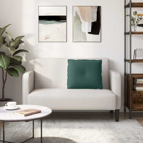 vidaXL Pol&scaron;t&aacute;ř na z&aacute;da Tmavě zelen&aacute; 60 x 50 cm Žebrovan&aacute; l&aacute;tka