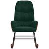 vidaXL Houpac&iacute; židle tmavě zelen&aacute; samet
