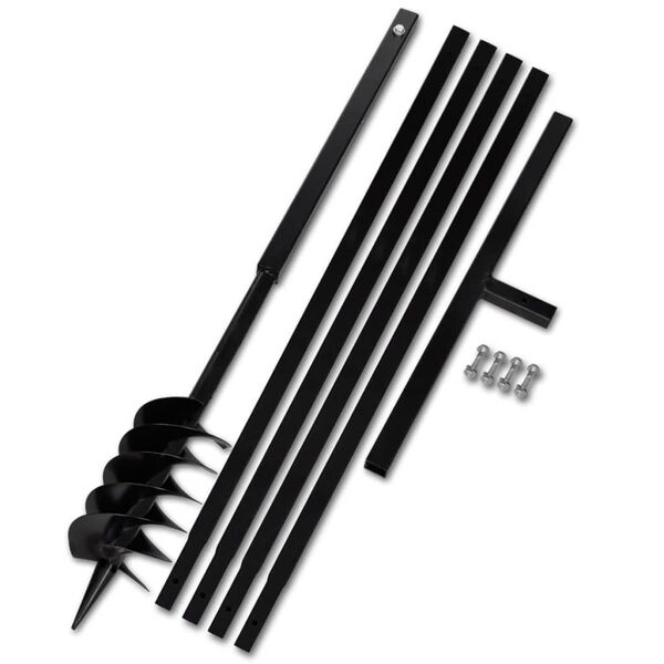 Zemn&iacute; vrt&aacute;k s rukojet&iacute; 120 mm, s n&aacute;stavci 5 m, ocel