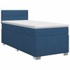vidaXL Postel boxspring s matrac&iacute; s čelo Modr&aacute; 90 x 200 cm Textil