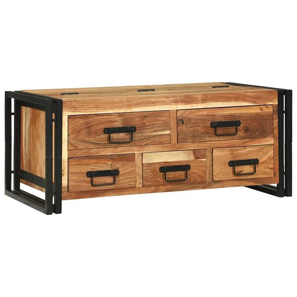 vidaXL Konferenční stolek Hnědá 90 x 50 x 38 cm masivní akáciové dřevo