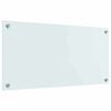 vidaXL Kuchyňsk&aacute; z&aacute;stěna B&iacute;l&aacute; 80 x 40 cm tvrzen&eacute; sklo