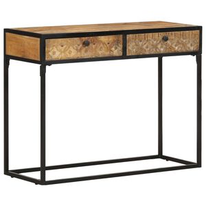 vidaXL Konzolov&yacute; stolek 100 x 35 x 75 cm masivn&iacute; mangovn&iacute;kov&eacute; dřevo