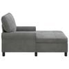 vidaXL Chaise Lounge s pol&scaron;t&aacute;řem Tmavě &scaron;ed&aacute; 91 x 157 x 91 cm samet