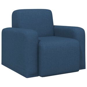 vidaXL křeslo Modr&aacute; Textil