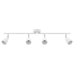vidaXL Stropn&iacute; bodov&eacute; světlo s reflektory B&iacute;l&aacute; 70 x 12,5 x 10,5 cm kov