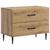 vidaXL Nočn&iacute; skř&iacute;ňka Dub artisan 62 x 34,5 x 47,5 cm Kompozitn&iacute; dřevo