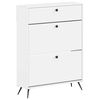 vidaXL Skř&iacute;ň na obuv BREDA 78 x 24 x 103 cm Kompozitn&iacute; dřevo B&iacute;l&aacute;