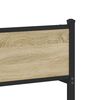 vidaXL Kovov&yacute; r&aacute;m postele bez matrace dub sonoma 140 x 190 cm