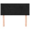 vidaXL Čelo postele černé 90x5x78/88 cm samet