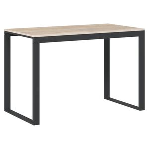 vidaXL Poč&iacute;tačov&yacute; stůl čern&yacute; a dub 110 x 60 x 73 cm dřevotř&iacute;ska