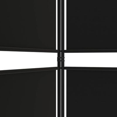 vidaXL 6dílný paraván černý 300x180 cm textil