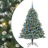 vidaXL Uměl&yacute; v&aacute;nočn&iacute; stromeček Zelen&aacute; 180 cm PVC, plast a ocel
