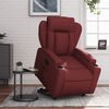 vidaXL Zvedac&iacute; polohovac&iacute; křeslo v&iacute;nov&eacute; uměl&aacute; kůže