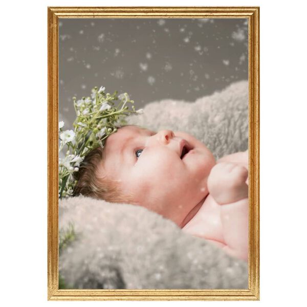 vidaXL Fotor&aacute;mečky kol&aacute;ž 5 ks na stůl zlat&eacute; 15x21 cm MDF