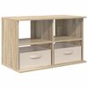 vidaXL Stojan na TV se z&aacute;suvkou Sonoma dub 79 x 40 x 48 cm