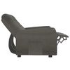 vidaXL 2m&iacute;stn&eacute; mas&aacute;žn&iacute; polohovac&iacute; křeslo tmavě &scaron;ed&eacute; mikrovl&aacute;kno