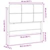 vidaXL Čalouněn&eacute; čelo postele Hněd&aacute; a taupe 80 cm Masivn&iacute; borov&eacute; dřevo