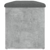 vidaXL &Uacute;ložn&aacute; lavice betonově &scaron;ed&aacute; 102 x 42 x 45 cm kompozitn&iacute; dřevo