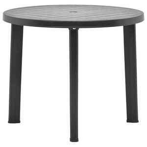 vidaXL Zahradn&iacute; stůl antracitov&yacute; 89 cm plast