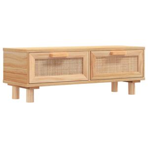 vidaXL Konferenčn&iacute; stolek hněd&yacute; 80x40x30 cm kompozitn&iacute; a borov&eacute; dřevo