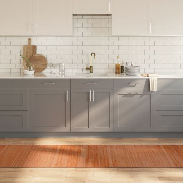 vidaXL Koberec obd&eacute;ln&iacute;kov&yacute; hněd&yacute; 70 x 400 cm bambus