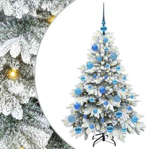 vidaXL Uměl&yacute; v&aacute;nočn&iacute; stromeček s 150 LED diodami B&iacute;l&aacute; 120 cm PE a PVC