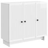 vidaXL Serv&iacute;rovac&iacute; skř&iacute;ň B&iacute;l&aacute; s vysok&yacute;m leskem 89 x 34,5 x 80 cm