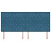 vidaXL Čelo postele s čelo Tmavě modr&aacute; 200 cm Uměl&aacute; kůže