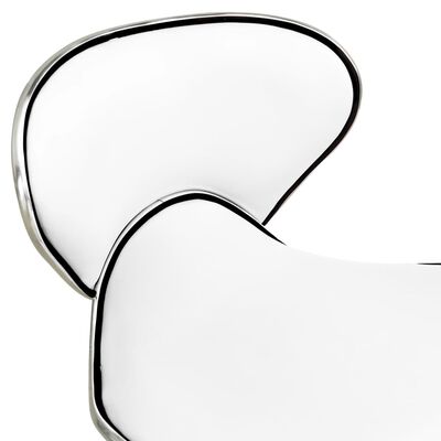 vidaXL Kosmetická stolička bílá umělá kůže