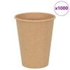 vidaXL Pap&iacute;rov&eacute; kel&iacute;mky na k&aacute;vu 1000 pcs 12oz 300ml hněd&eacute;