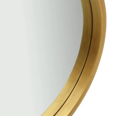 vidaXL Nástěnné zrcadlo s popruhem 60 cm zlaté