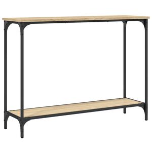 vidaXL Konzolov&yacute; stolek dub sonoma 101 x 30,5 x 75 cm kompozitn&iacute; dřevo