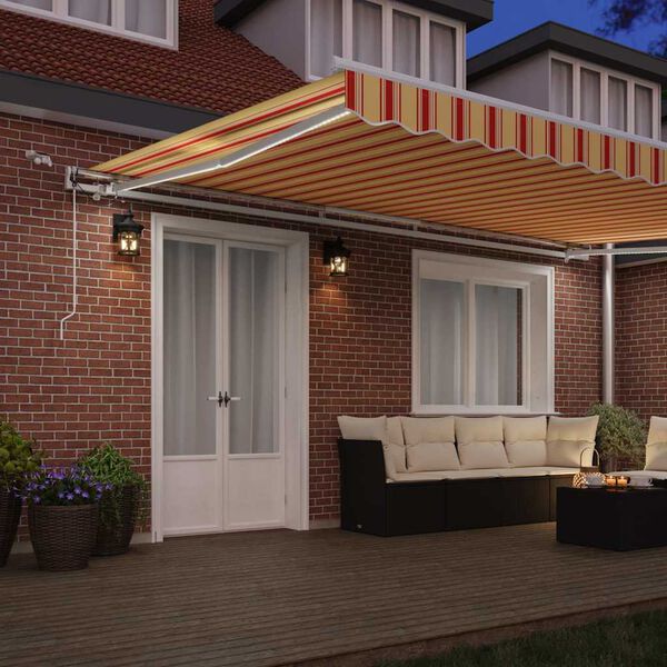 vidaXL Budsorovateln&eacute; zastře&scaron;en&iacute; Žlut&aacute; a oranžov&aacute; 500 &times; 300 cm