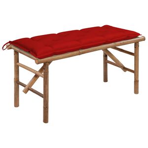 vidaXL Skl&aacute;dac&iacute; zahradn&iacute; lavice s podu&scaron;kou 118 cm bambus