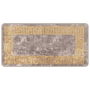 vidaXL Běhoun MARSA &Scaron;ed&yacute; 50 x 100 cm Polyester a PVC