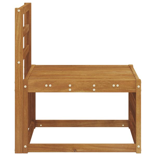 vidaXL Venkovn&iacute; středn&iacute; pohovka Masivn&iacute; ak&aacute;tov&eacute; dřevo Př&iacute;rodn&iacute;