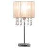 vidaXL Stoln&iacute; lampa b&iacute;l&aacute; kulat&aacute; E27