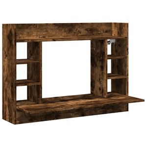 vidaXL N&aacute;stěnn&yacute; psac&iacute; stůl kouřov&yacute; dub 105x48x75 cm kompozitn&iacute; dřevo