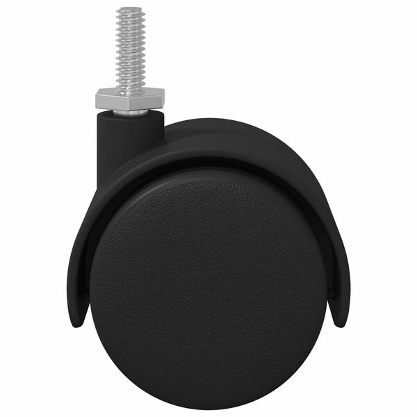 vidaXL Kolečka 2 pcs Čern&aacute; 40,1 x 40,1 x 37,8 mm PP a železo