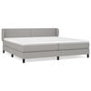 vidaXL Box spring postel s matrac&iacute; světle &scaron;ed&aacute; 200 x 200 cm textil