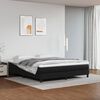 vidaXL Box spring postel s matrac&iacute; čern&aacute; 160x200 cm uměl&aacute; kůže
